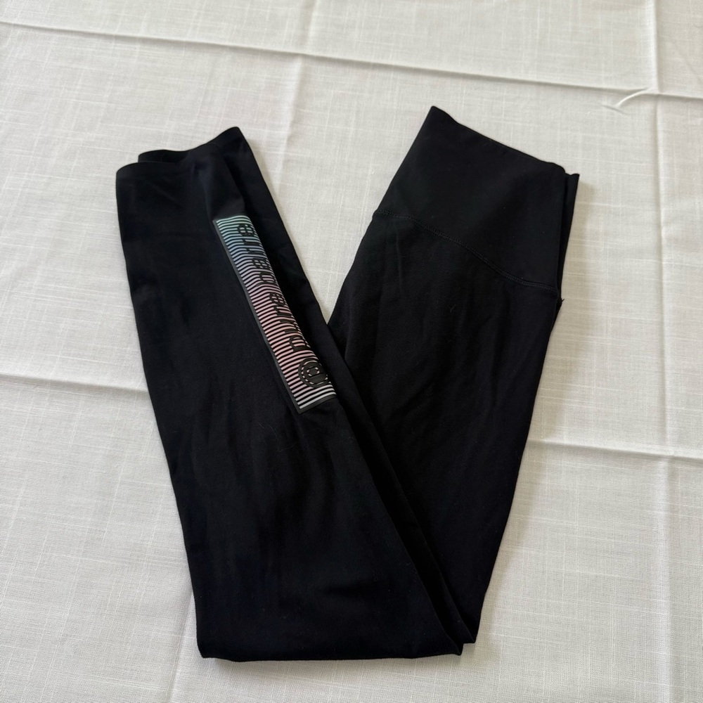 Tavi Pure Barre High Waist 7/8 Tight Legging Black Solid Size M Athletic Gym
